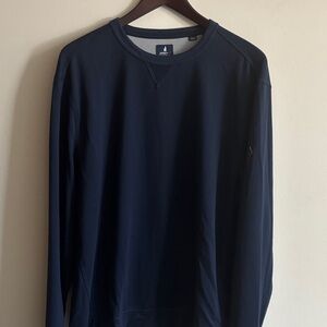 Johnnie-O Navy Crewneck Long Sleeve Pullover